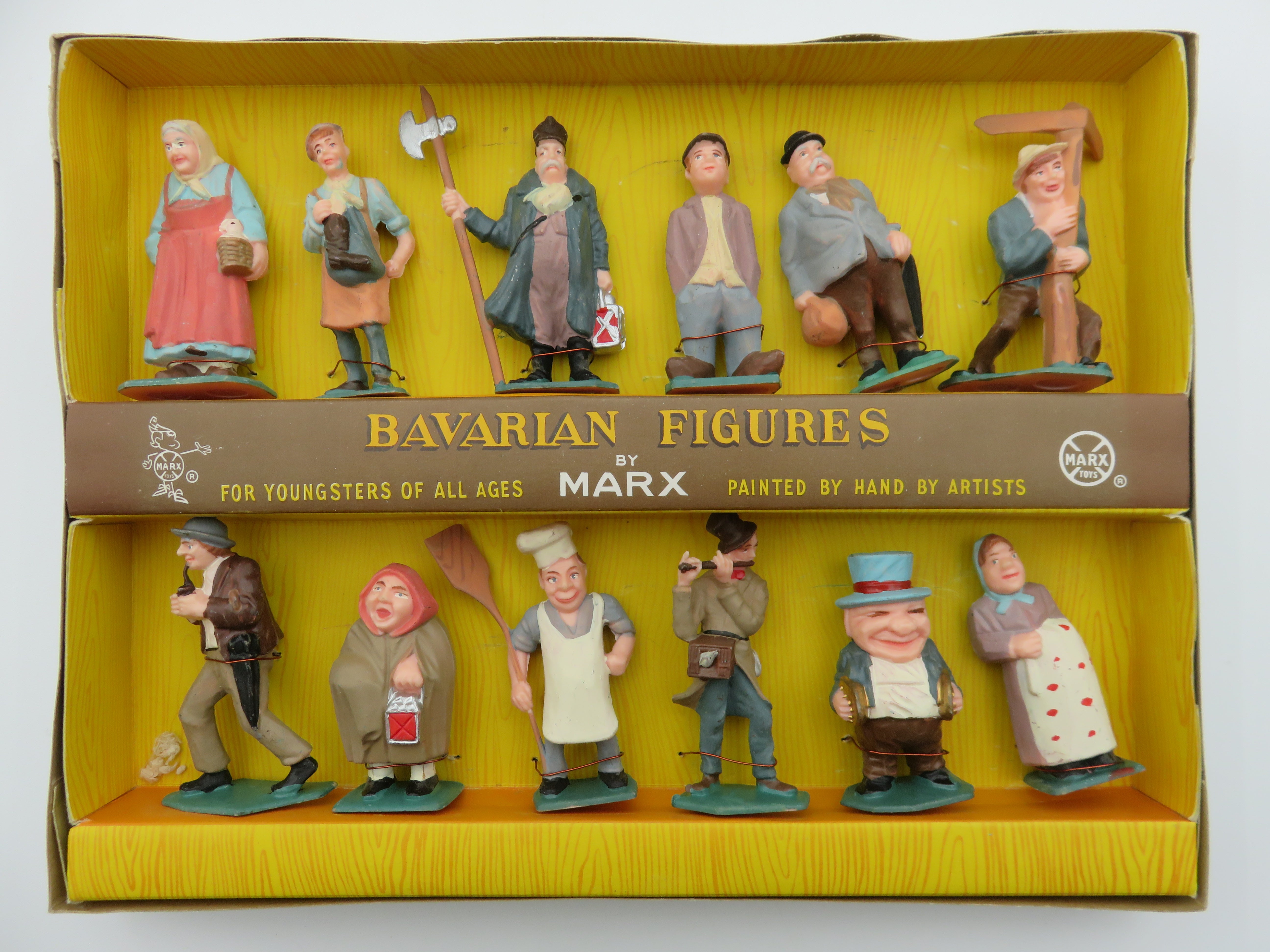 VINTAGE Bavarian Figures Set - Louis Marx & Co./Marx Toys (c. 1960s) Collectible